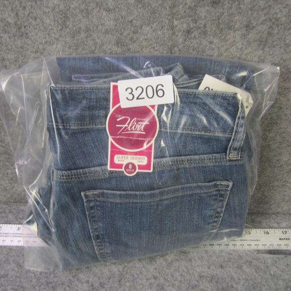 Old Navy Jeans Womens 8 Regular Blue Flirt Super Skinny Mid Rise Stretch Denim - Picture 10 of 10